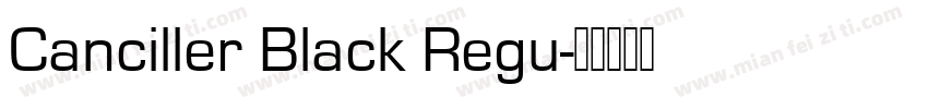 Canciller Black Regu字体转换
